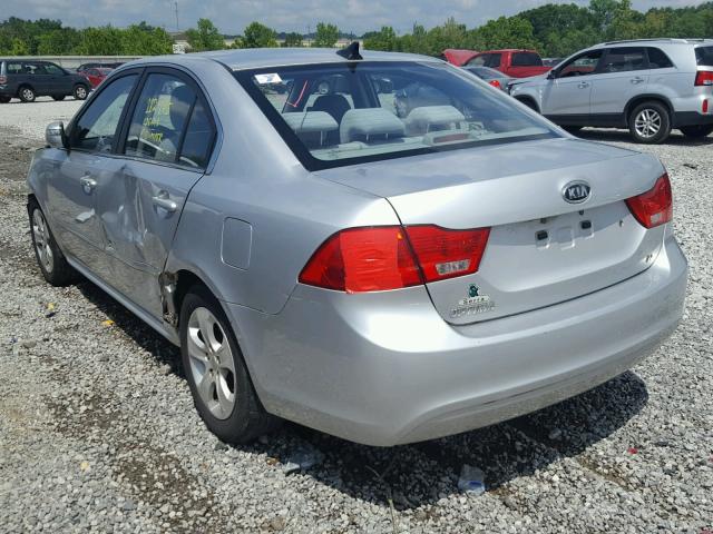 KNAGE228795302560 - 2009 KIA OPTIMA SILVER photo 3