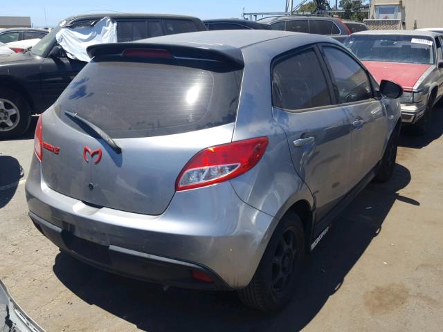 JM1DE1KZXE0183130 - 2014 MAZDA MAZDA2 SPO GRAY photo 4