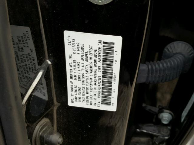 19UUB2F72FA003286 - 2015 ACURA TLX ADVANC BLACK photo 10