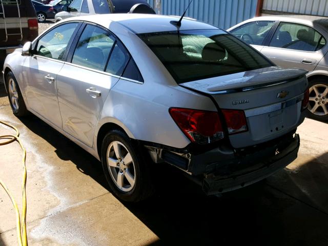 1G1PC5SB2D7201020 - 2013 CHEVROLET CRUZE LT SILVER photo 3