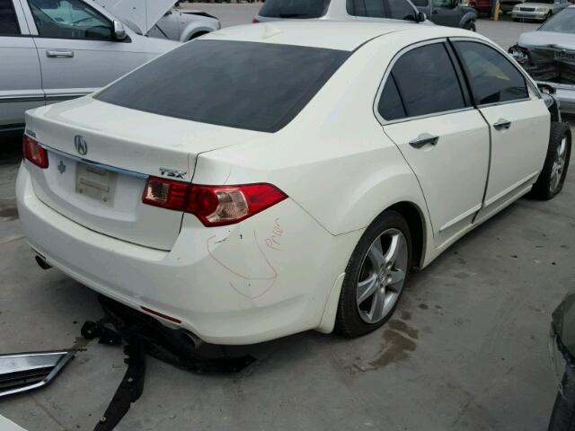 JH4CU2F60BC005692 - 2011 ACURA TSX WHITE photo 4