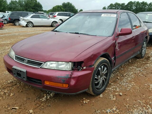 1HGCD5635TA152047 - 1996 HONDA ACCORD LX MAROON photo 2