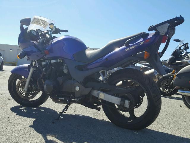 JKAZRDH122A003376 - 2002 KAWASAKI ZR750 G PURPLE photo 3