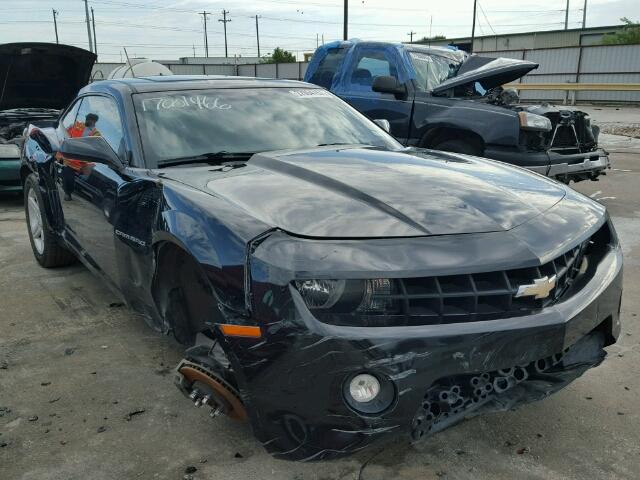 2G1FB1E34C9181460 - 2012 CHEVROLET CAMARO LT BLACK photo 1