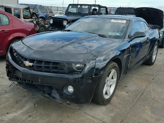 2G1FB1E34C9181460 - 2012 CHEVROLET CAMARO LT BLACK photo 2