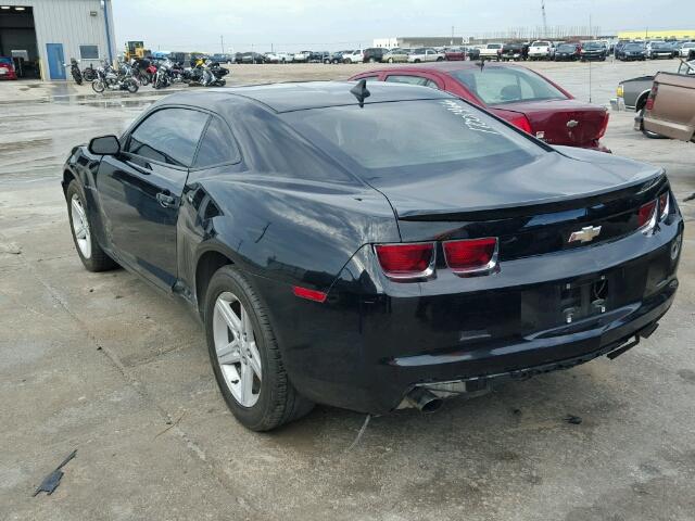 2G1FB1E34C9181460 - 2012 CHEVROLET CAMARO LT BLACK photo 3