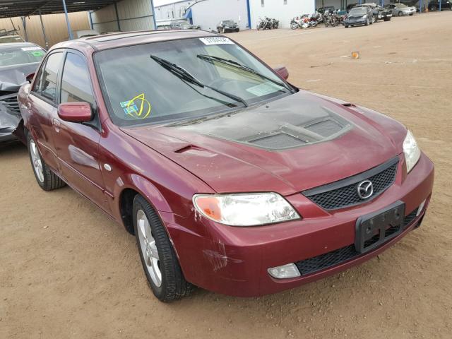 JM1BJ225721626216 - 2002 MAZDA PROTEGE DX RED photo 1