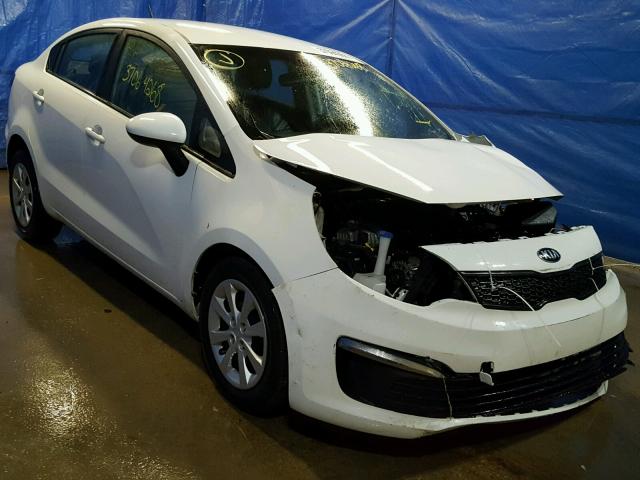 KNADM4A32G6587683 - 2016 KIA RIO LX WHITE photo 1