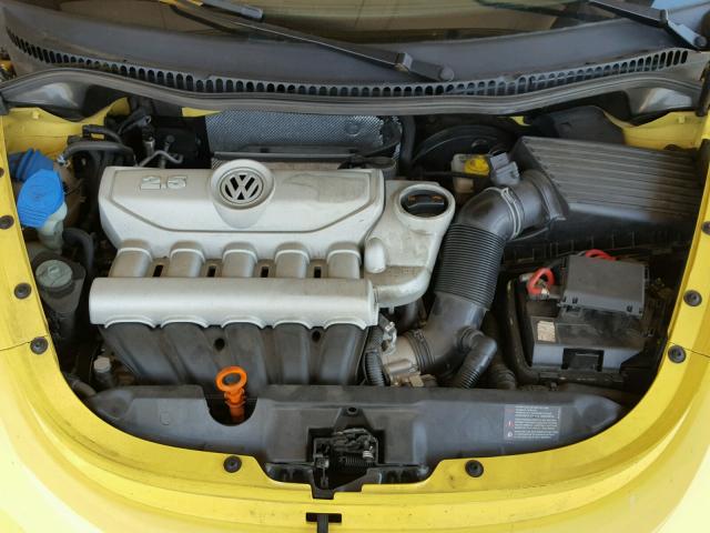 3VWRW31C39M518000 - 2009 VOLKSWAGEN NEW BEETLE YELLOW photo 7