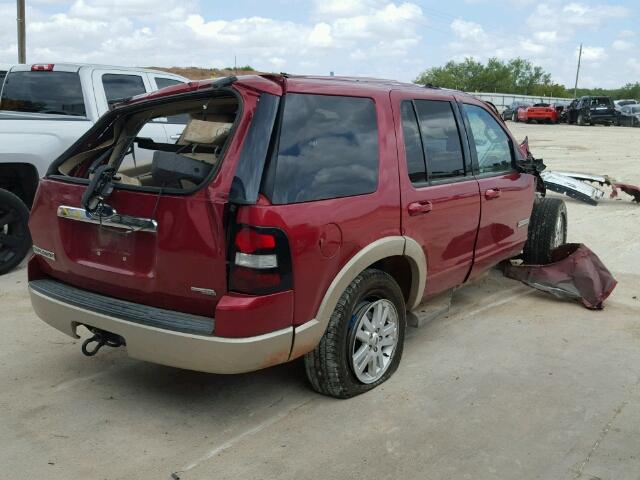 1FMEU64E36UA98232 - 2006 FORD EXPLORER MAROON photo 4