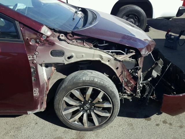 19XFB2F93EE236470 - 2014 HONDA CIVIC EXL BURGUNDY photo 9