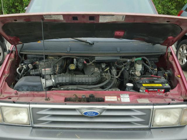 1FMDA41X1TZA66196 - 1996 FORD AEROSTAR RED photo 7