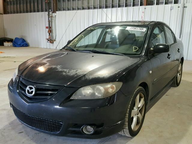 JM1BK123751234055 - 2005 MAZDA 3 S BLACK photo 2