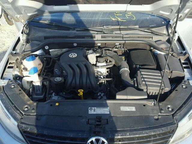 3VW2K7AJ4EM257537 - 2014 VOLKSWAGEN JETTA BASE SILVER photo 7