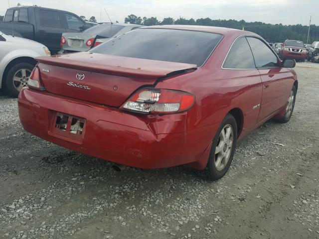 2T1CF22P1YC323041 - 2000 TOYOTA CAMRY SOLA RED photo 4