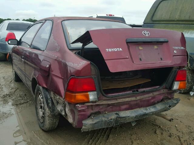 JT2AC52L8T0187159 - 1996 TOYOTA TERCEL STD MAROON photo 3