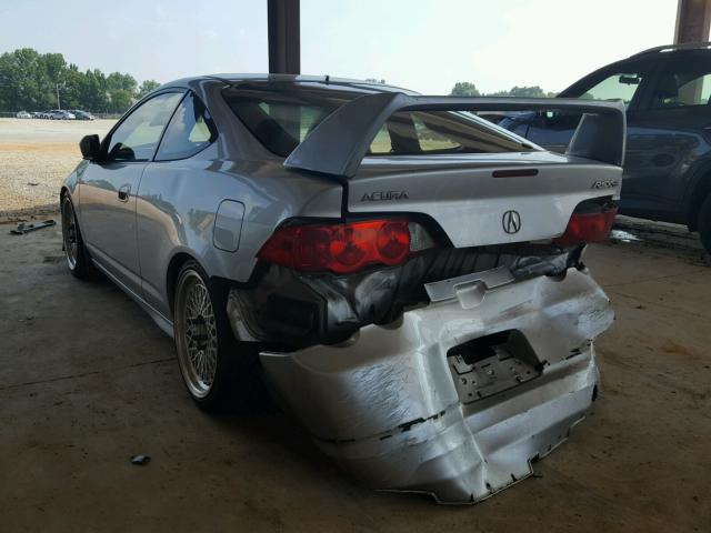 JH4DC53082C028579 - 2002 ACURA RSX TYPE-S SILVER photo 3