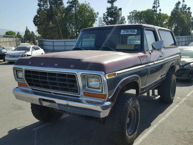 U15SLDG0746 - 1979 FORD BRONCO BURGUNDY photo 2