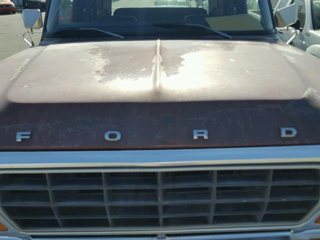 U15SLDG0746 - 1979 FORD BRONCO BURGUNDY photo 7