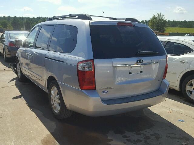 KNDMB233386202109 - 2008 KIA SEDONA EX SILVER photo 3