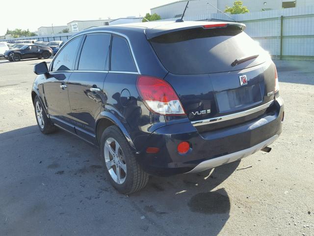 3GSCL93Z19S612396 - 2009 SATURN VUE HYBRID BLUE photo 3