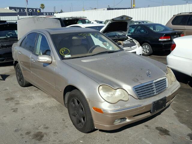 WDBRF61J42F149753 - 2002 MERCEDES-BENZ C 240 BEIGE photo 1