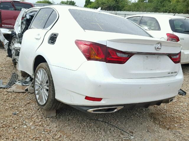 JTHCE1BL6D5014410 - 2013 LEXUS GS WHITE photo 3