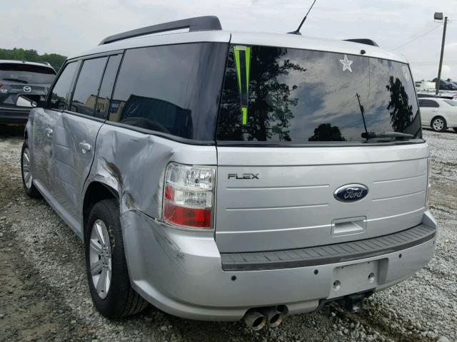 2FMGK5BC8BBD32195 - 2011 FORD FLEX SE SILVER photo 3