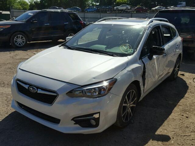 4S3GTAU6XH3725531 - 2017 SUBARU IMPREZA LI WHITE photo 2