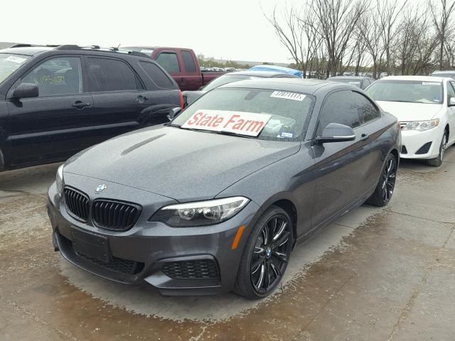 WBA1F9C57GV545542 - 2016 BMW 228 I GRAY photo 2