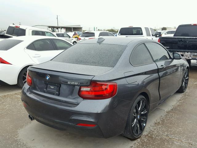 WBA1F9C57GV545542 - 2016 BMW 228 I GRAY photo 4