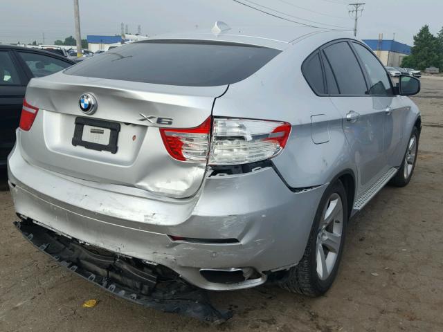 5UXFG8C59BLZ95809 - 2011 BMW X6 XDRIVE5 SILVER photo 4