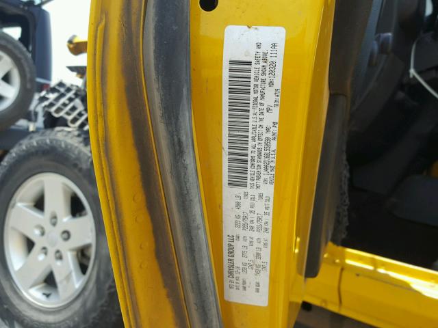 1J4AA2D16BL550590 - 2011 JEEP WRANGLER S YELLOW photo 10