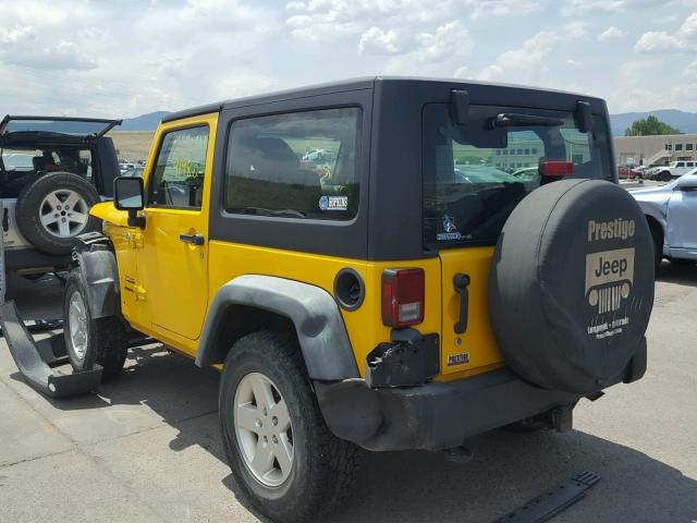 1J4AA2D16BL550590 - 2011 JEEP WRANGLER S YELLOW photo 3
