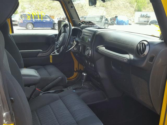 1J4AA2D16BL550590 - 2011 JEEP WRANGLER S YELLOW photo 5