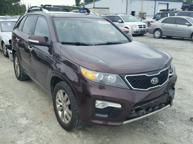 5XYKW4A22CG283482 - 2012 KIA SORENTO SX BURGUNDY photo 1