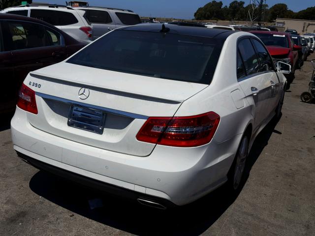 WDDHF5KB3CA640530 - 2012 MERCEDES-BENZ E 350 WHITE photo 4