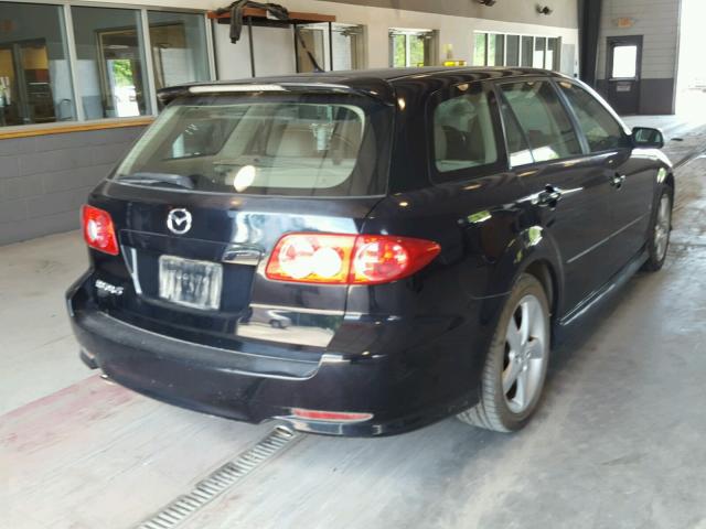 1YVHP82D755M38063 - 2005 MAZDA 6 S BLACK photo 4