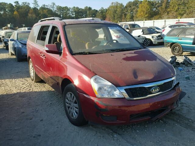 KNDMG4C74C6419287 - 2012 KIA SEDONA LX BURGUNDY photo 1