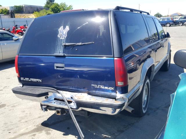 3GKFK16R9TG500291 - 1996 GMC SUBURBAN K BLUE photo 4