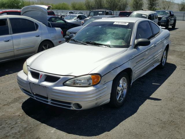 1G2NF12E22C134422 - 2002 PONTIAC GRAND AM SILVER photo 2