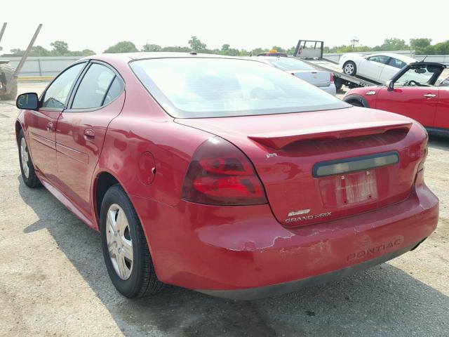 2G2WP552681126638 - 2008 PONTIAC GRAND PRIX RED photo 3