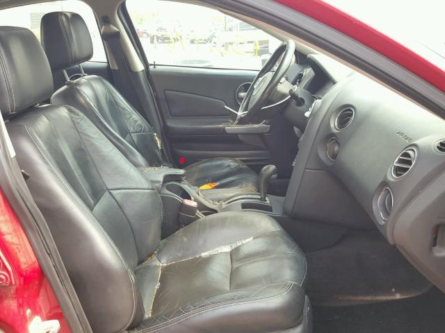 2G2WP552681126638 - 2008 PONTIAC GRAND PRIX RED photo 5