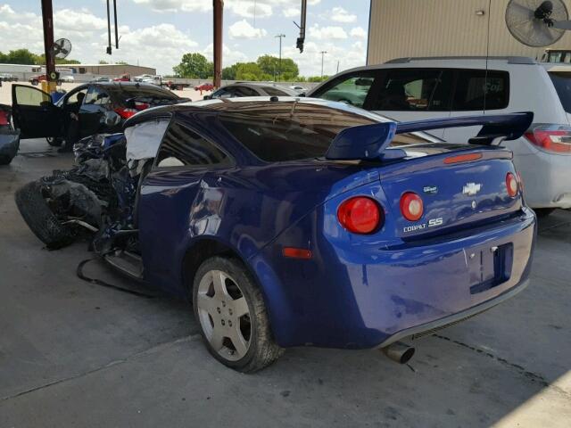 1G1AM18B567834598 - 2006 CHEVROLET COBALT SS BLUE photo 3