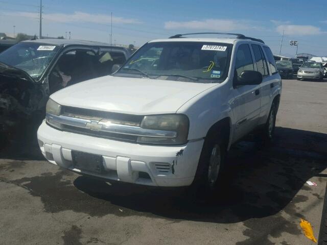 1GNDS13S722366499 - 2002 CHEVROLET TRAILBLAZE WHITE photo 2