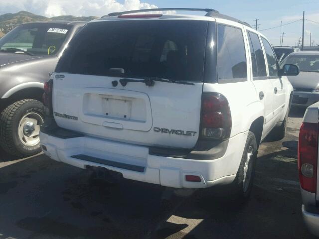 1GNDS13S722366499 - 2002 CHEVROLET TRAILBLAZE WHITE photo 4