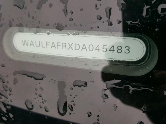 WAULFAFRXDA045483 - 2013 AUDI A5 PREMIUM BLACK photo 10