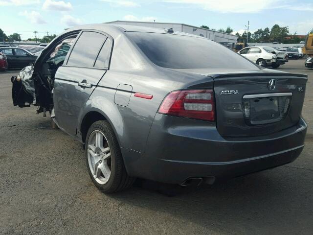 19UUA66258A022321 - 2008 ACURA TL GRAY photo 3