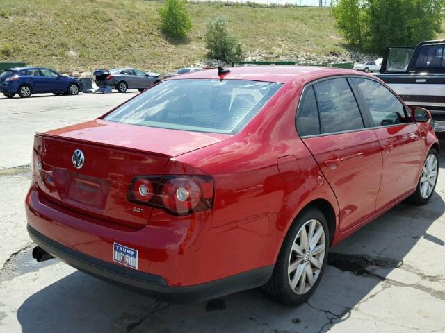 3VWRJ7AJ7AM016602 - 2010 VOLKSWAGEN JETTA WOLF RED photo 4