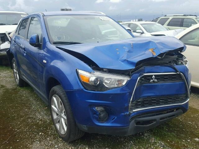 4A4AP3AU2FE009113 - 2015 MITSUBISHI OUTLANDER BLUE photo 1